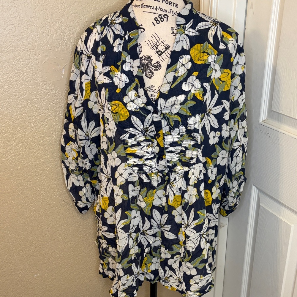 Floral Print Women's Blouse